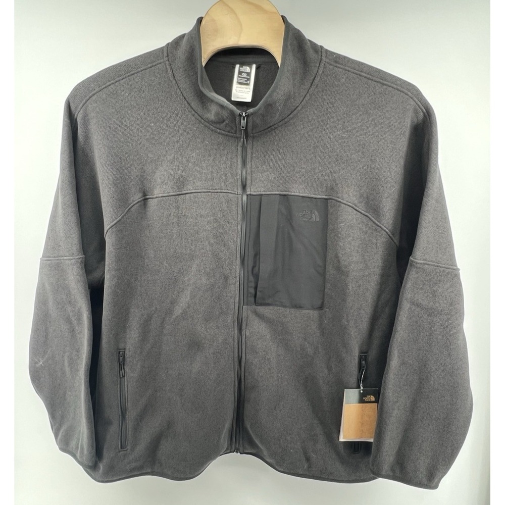 The North Face Big Front Range Jacket Black Heather Gray 4XL Mens New NWT